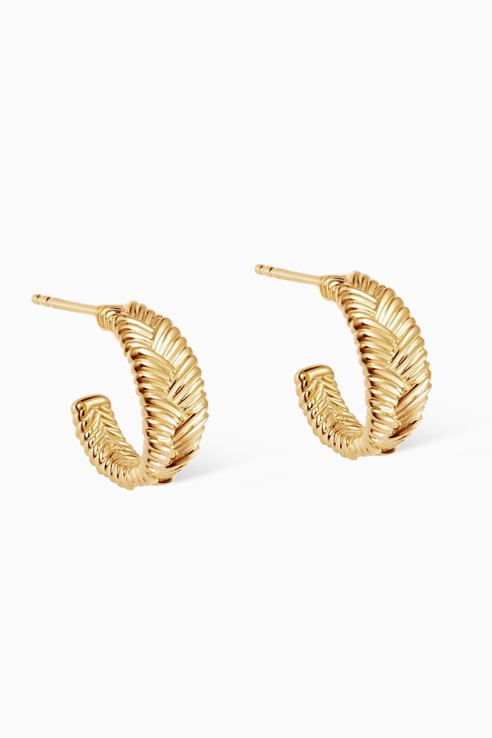 

Mini Baya Hoop Earrings in 18ct Gold Vermeil