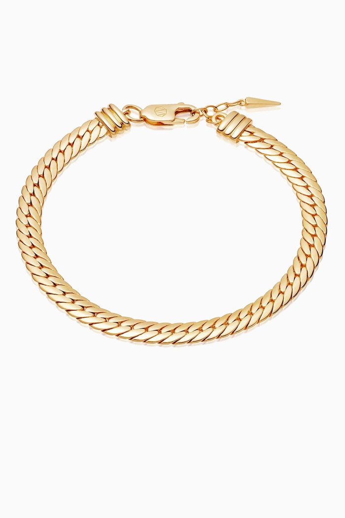 

Camail Snake Chain Bracelet in 18ct Gold Plated on Brass