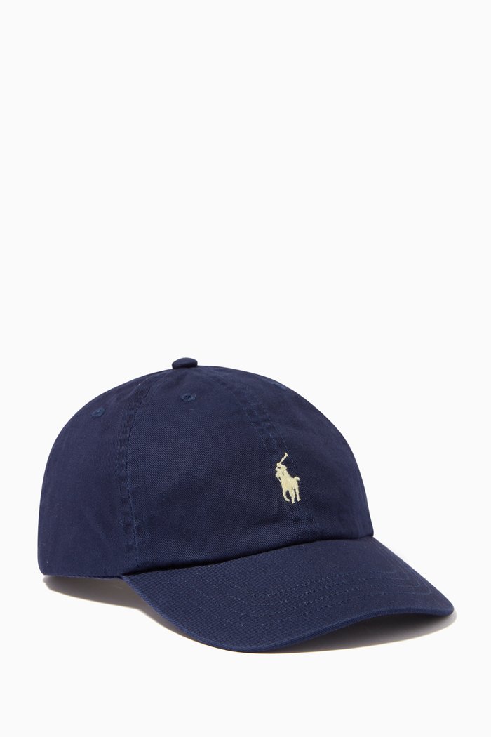 

Baseball Cap in Cotton Chino, Blue