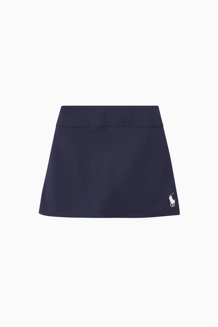 

Polo Skirt in Recycled Polyester, Blue