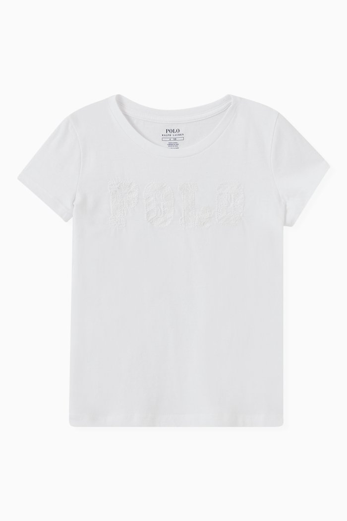 Logo T-shirt in Cotton Jersey, White