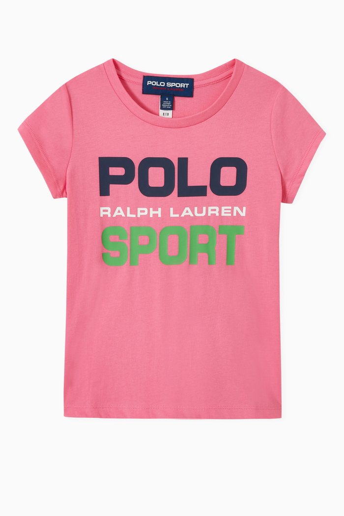 

Polo Sport T-shirt in Cotton Jersey, Pink