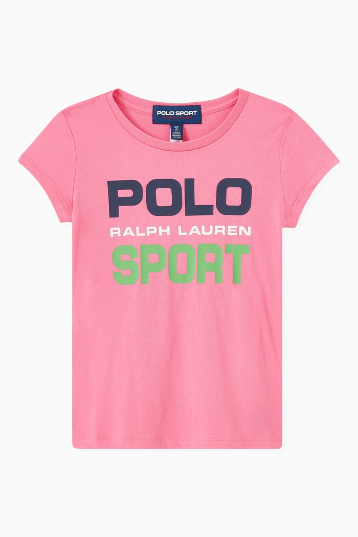 

Polo Sport T-shirt in Cotton Jersey, Pink