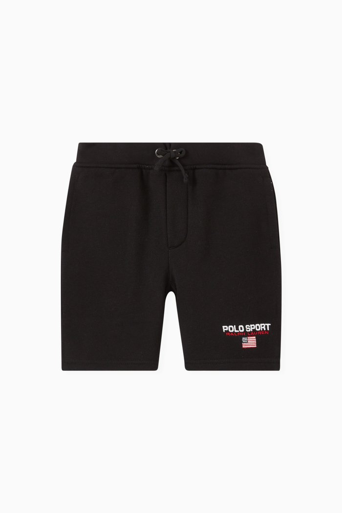 

Polo Sport Shorts in Fleece Jersey, Black