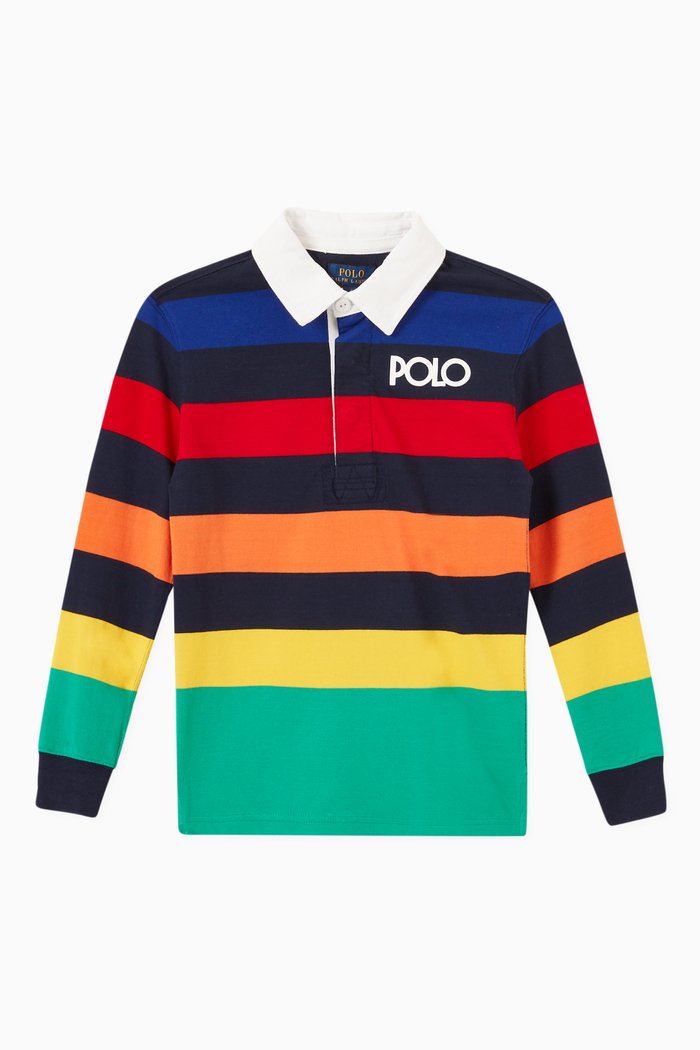

Rugby Shirt in Cotton Jersey, Multicolour
