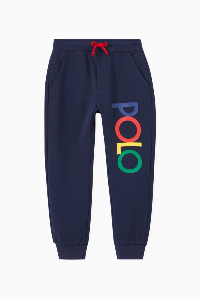 

Logo Joggers in Double-knit, Blue