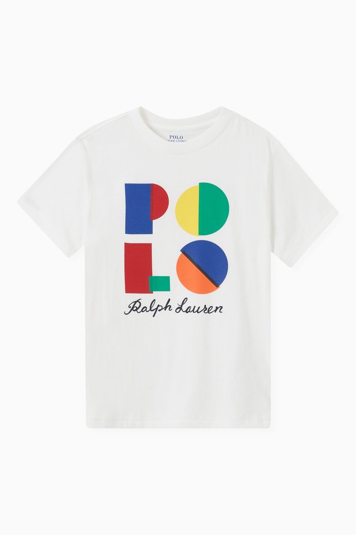 

Logo Print T-shirt in Cotton Jersey, White