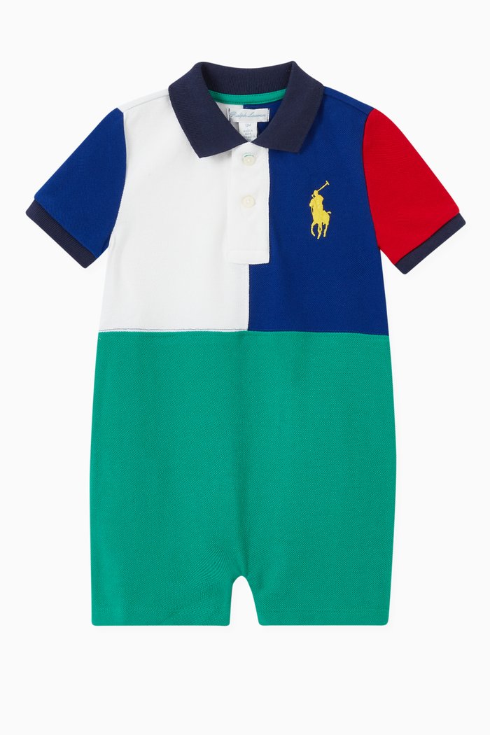 

Big Pony Romper in Cotton Mesh, Multicolour
