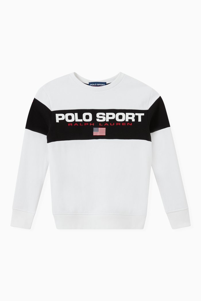

Polo Sport Sweatshirt in Fleece Jersey, Multicolour