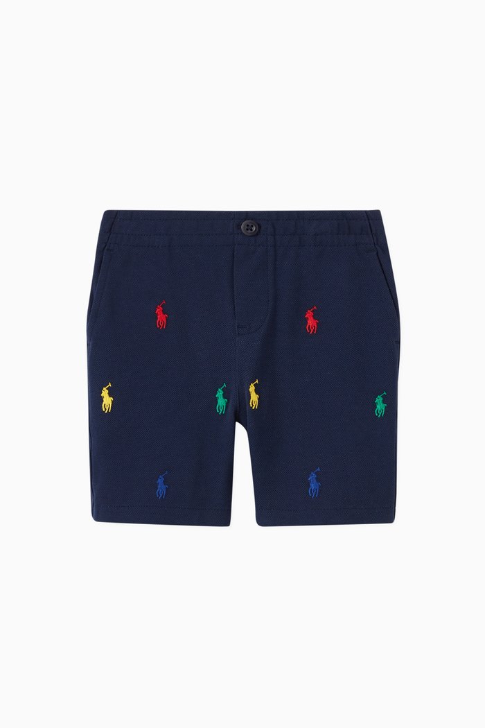 

Polo Prepster Shorts in Cotton Mesh, Blue