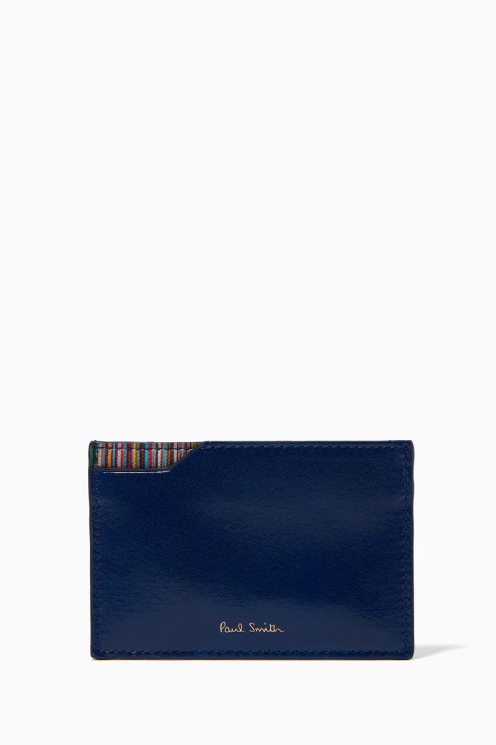 

Card Holder in Leather, Blue
