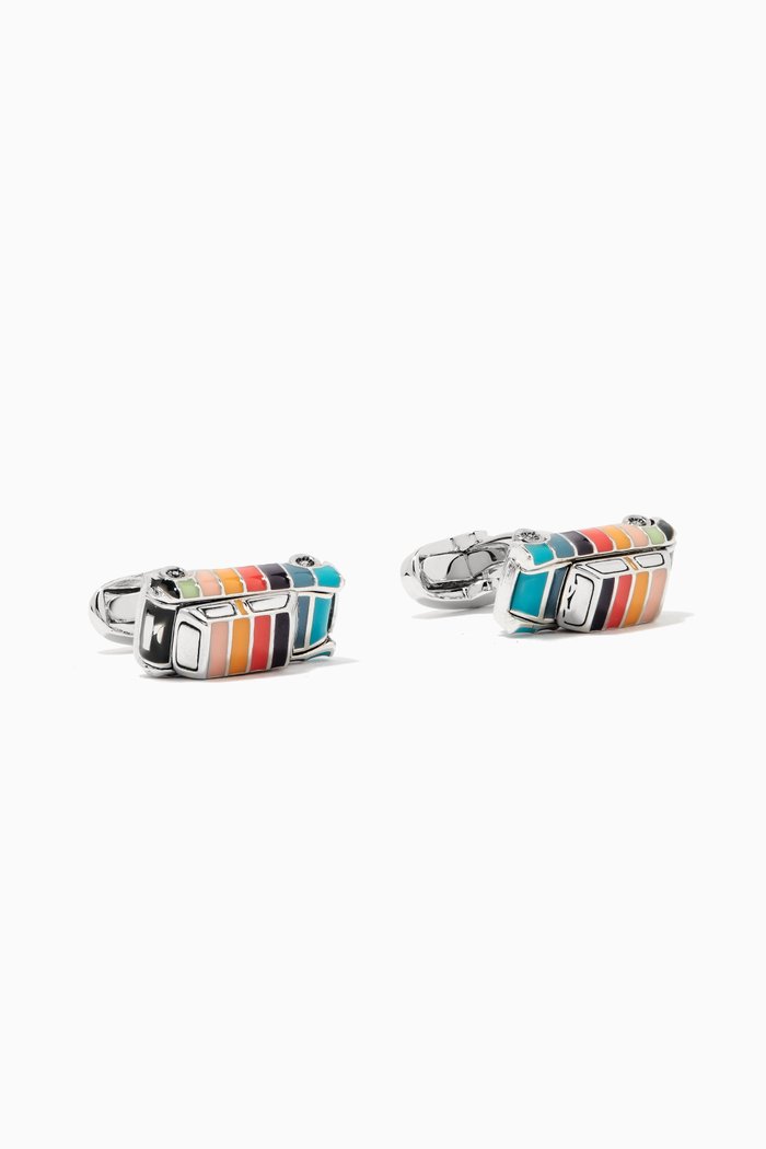 

Mini Car Cufflinks in Metal, Multicolour