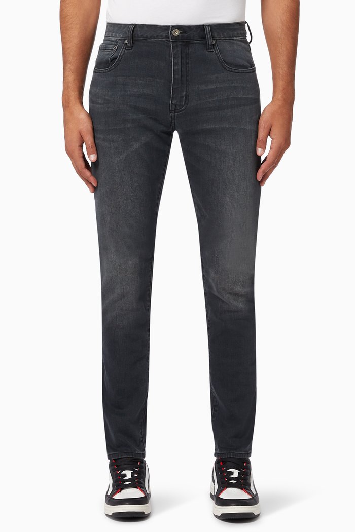 

Portland Slim Fit Jeans in Denim, Black