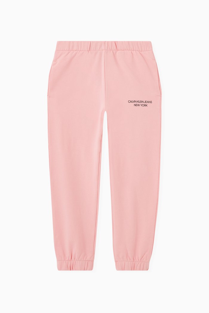 

Logo Sweatpants in Organic Stretch Blend, Pink