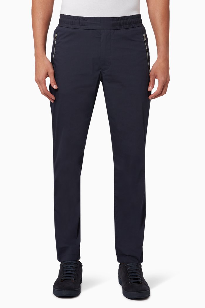 

Zip Pants in Cotton Ripstop, Blue