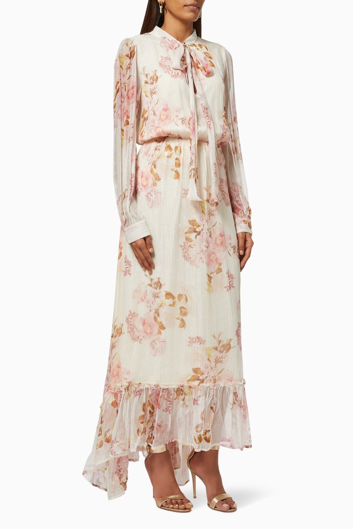 

Grace Maxi Dress in Chiffon, White