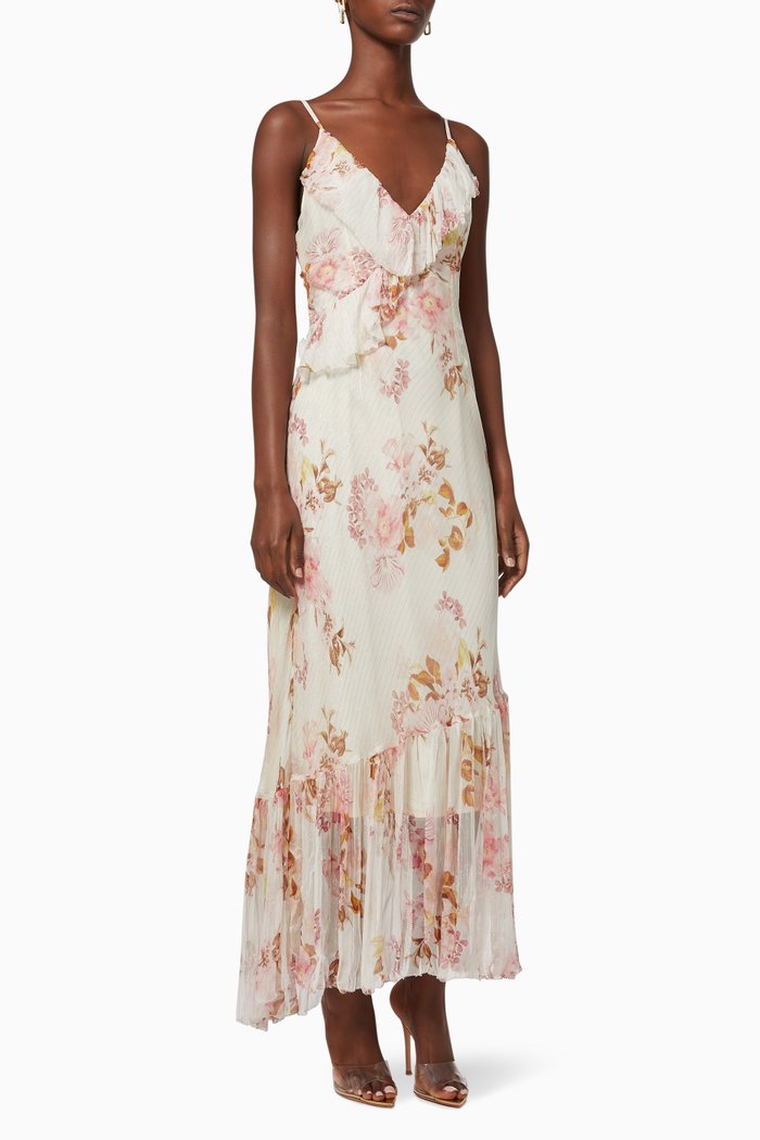 

Grace Bias Dress in Chiffon, White