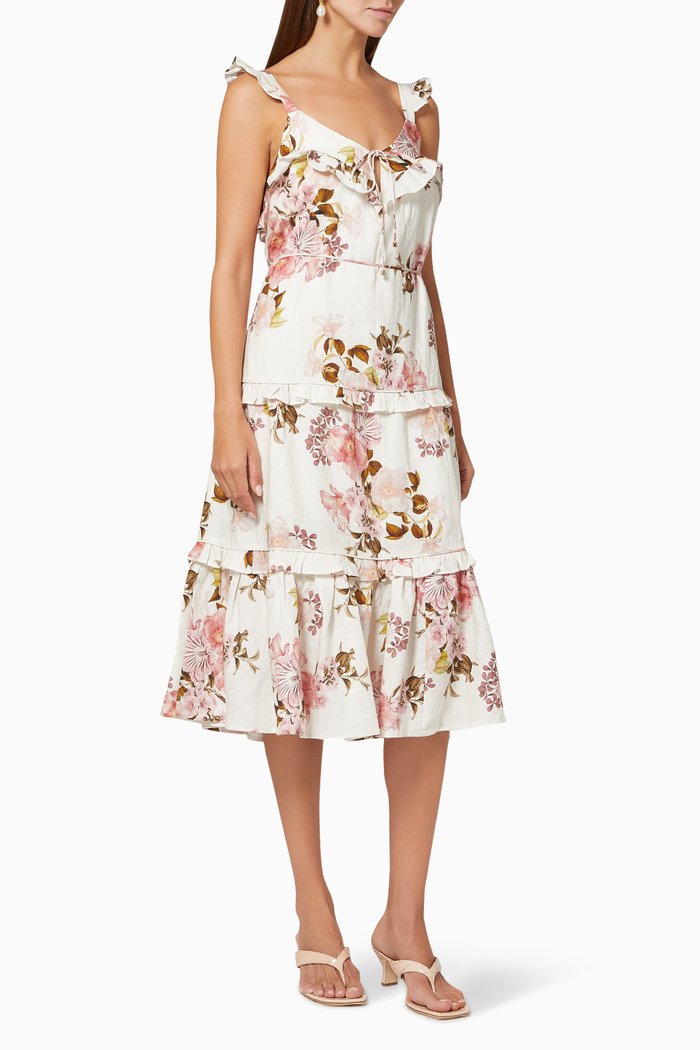 

Audrey Swing Dress in Cotton, White