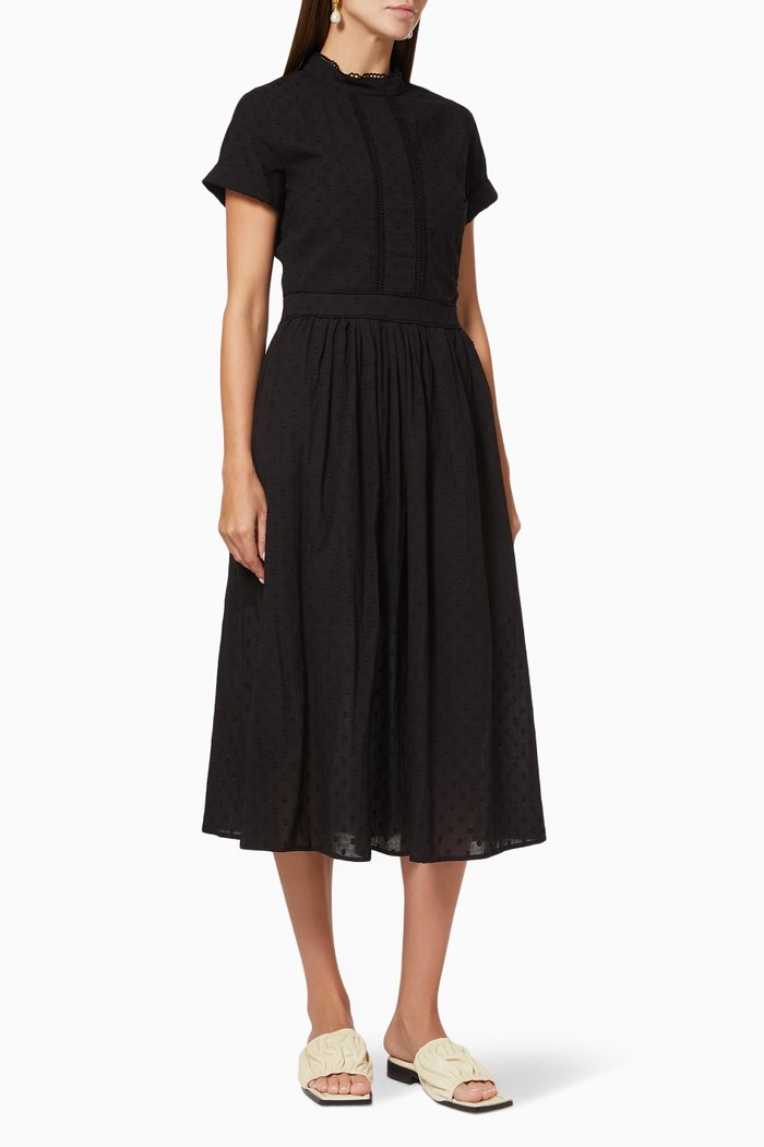 

Jasper Dress in Cotton, Black