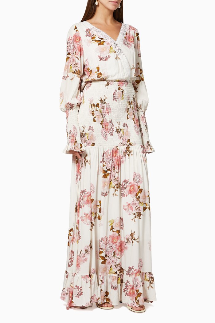 

Jasper Maxi Dress in Cotton, White