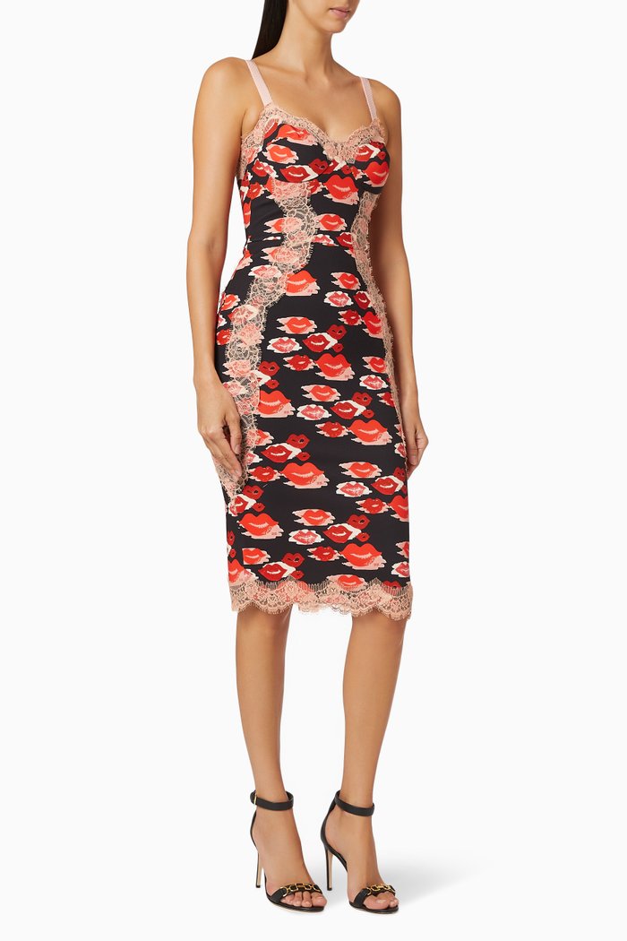 

Sheath Dress in Lip Stretch Fabric, White