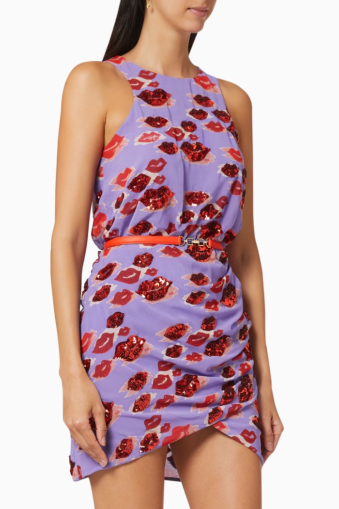 

Mini Dress in Lip Stretch Fabric, Purple