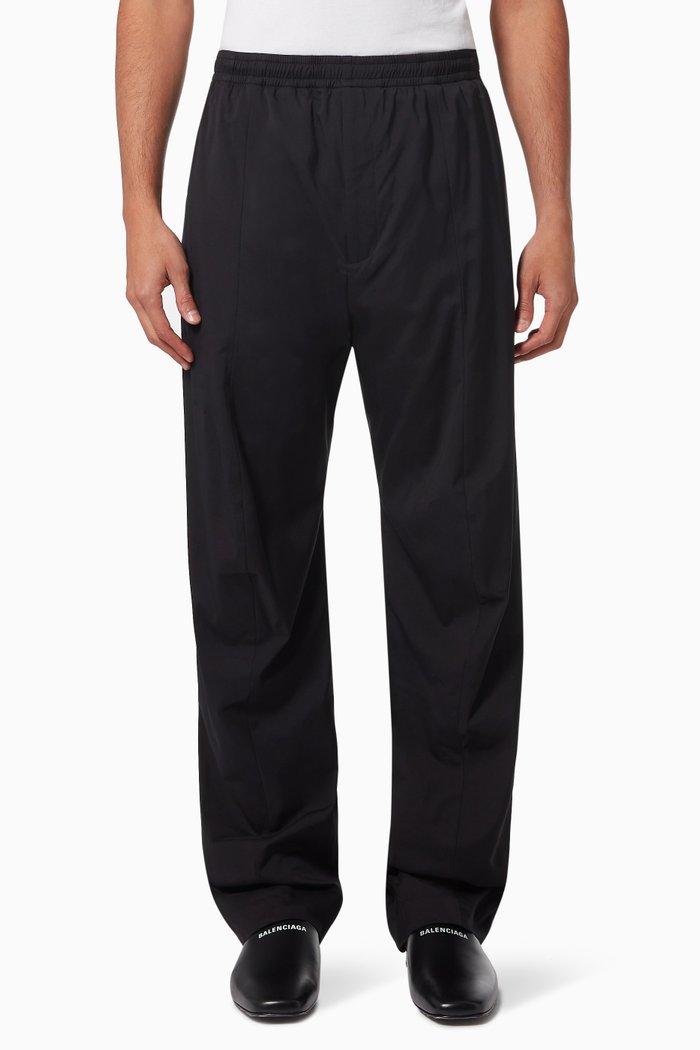 

Tailored Pants in Stretch Technical Crêpe, Black