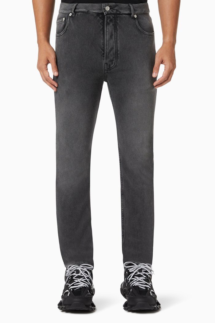 

Trompe l'oeil Jeans in Denim, Black