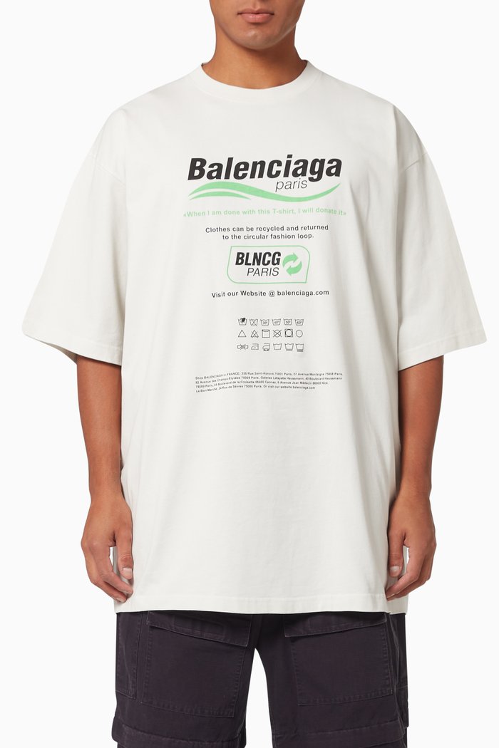 

Dry Cleaning Large Fit T-shirt in Organic Vintage Jersey, White