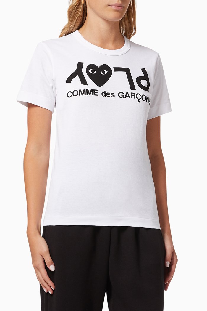 

Heart Logo T-shirt in Cotton, White