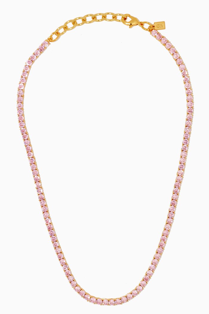 

Serena Necklace in 18kt Gold Plating, Pink