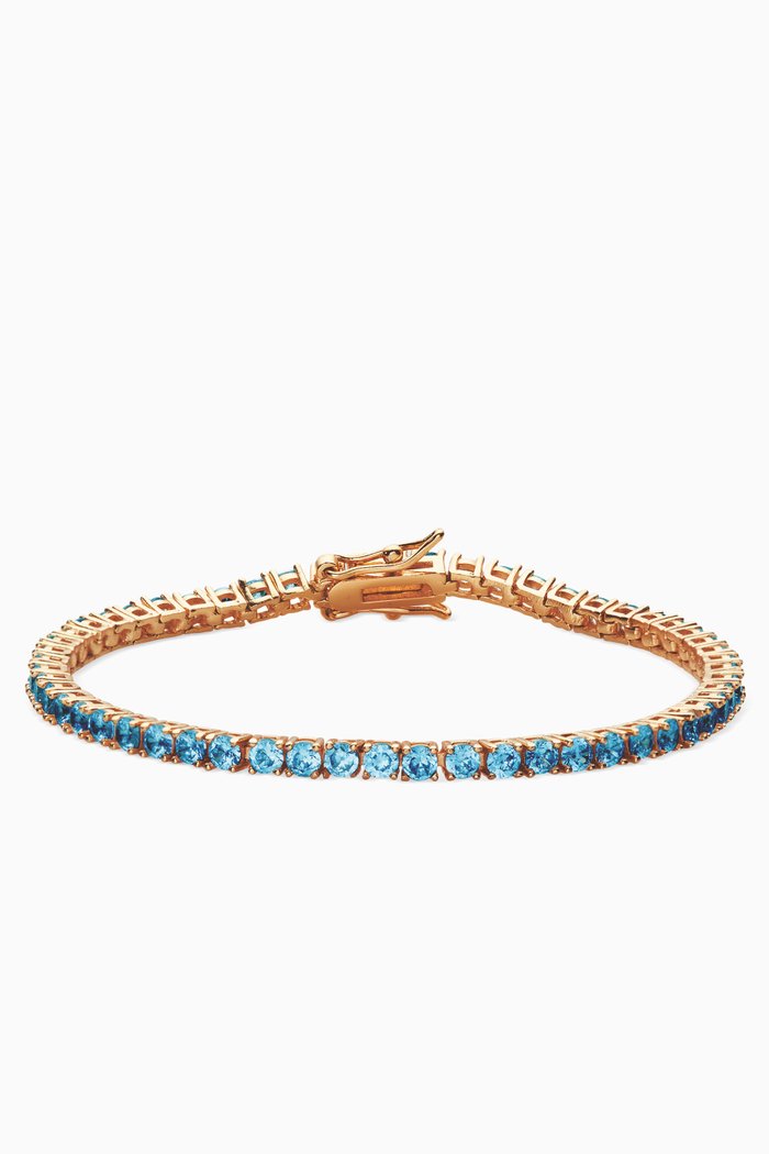 

Serena Bracelet in 18kt Gold Plating, Blue