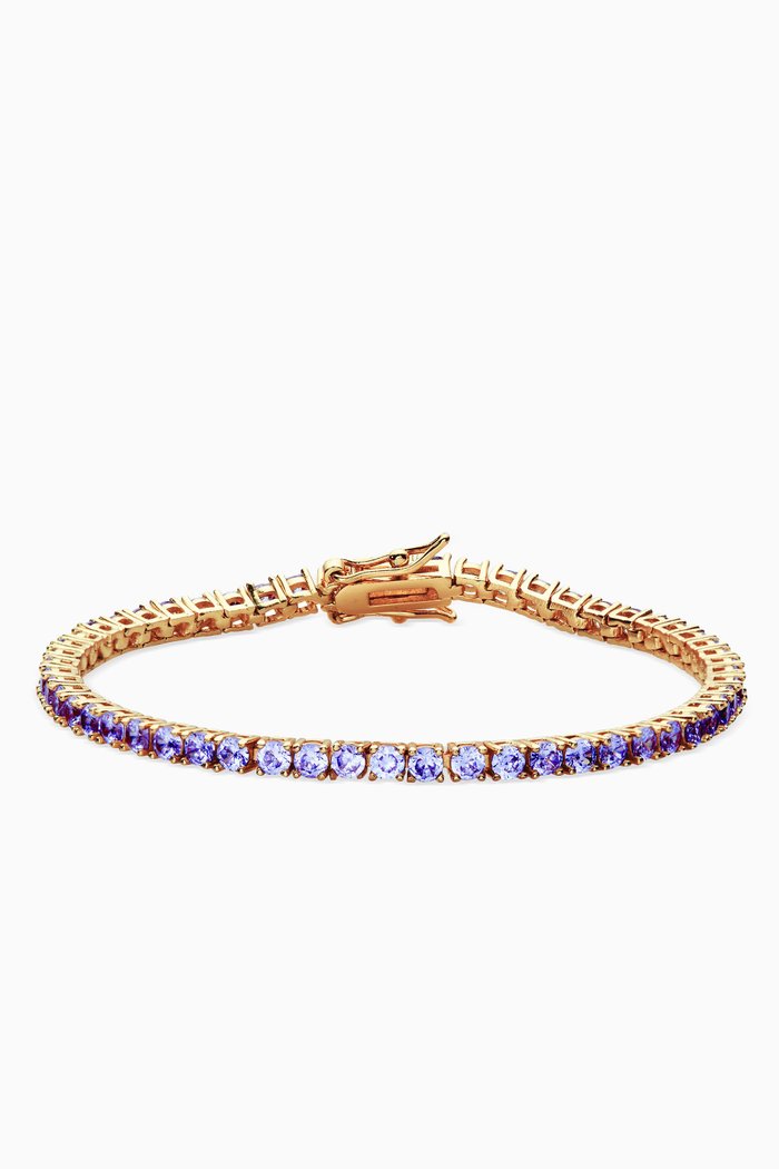 

Serena Bracelet in 18kt Gold Plating, Purple