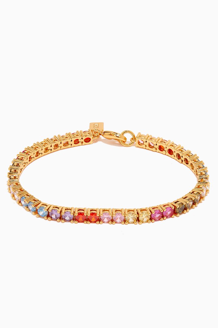 Serena Bracelet in 18kt Gold Plating, Multicolour