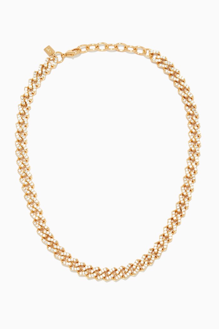 

Mexican Chain Necklace in 18kt Gold Plating, White