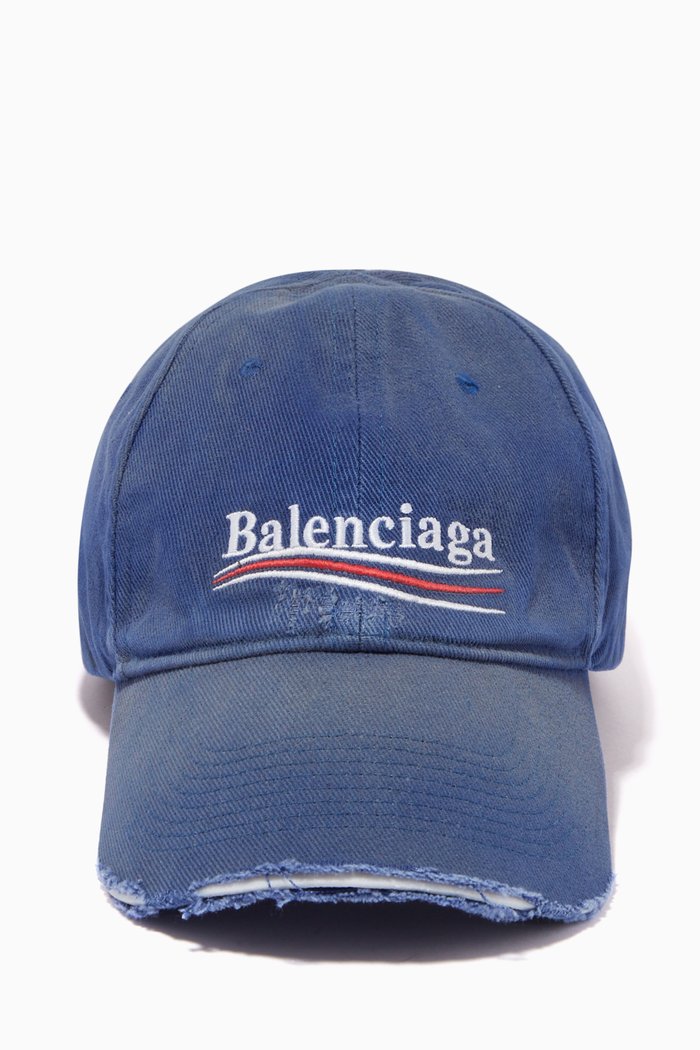 

Political Campaign Destroyed Cap in Cotton, Blue