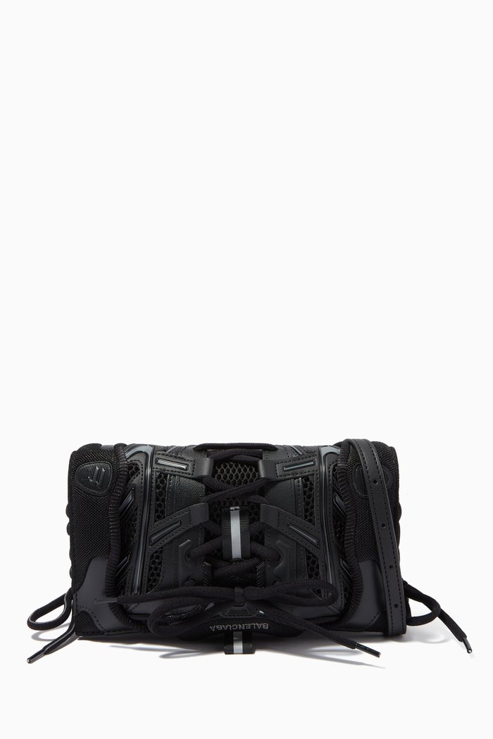 

Sneakerhead Phone Holder in Mesh & Faux leather, Black