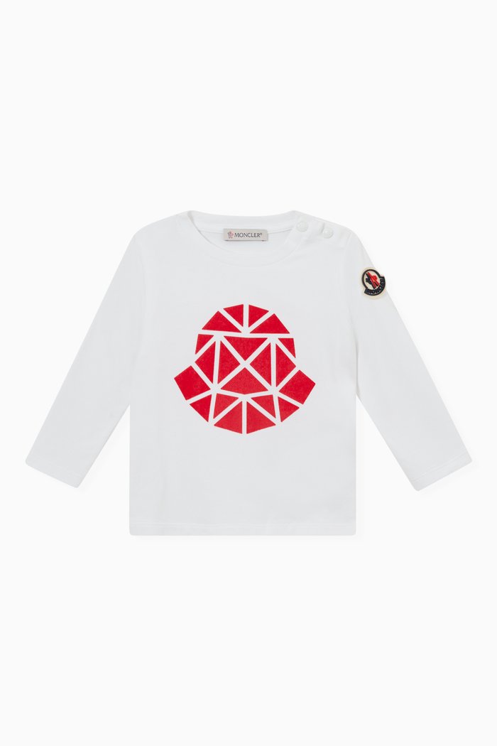 

Center Badge Logo T-shirt in Cotton, White
