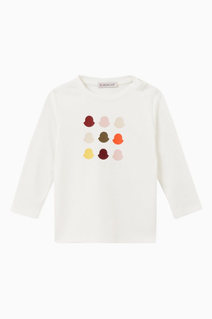 

Center Badge Logo T-shirt in Cotton, Neutral