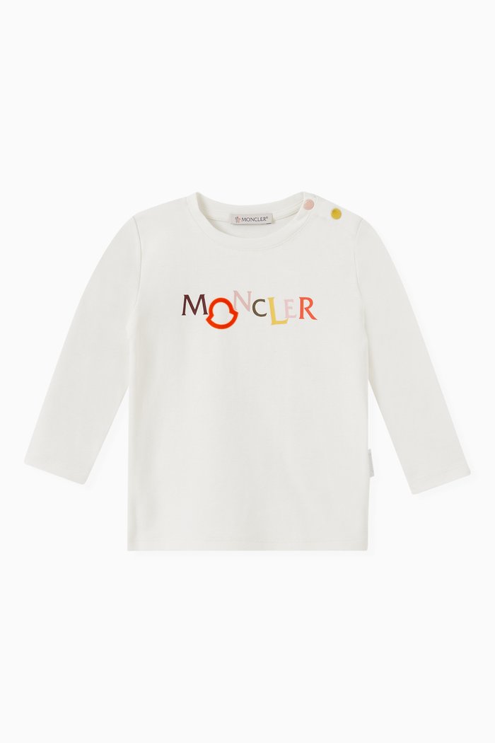 Logo T-shirt in Jersey, Neutral