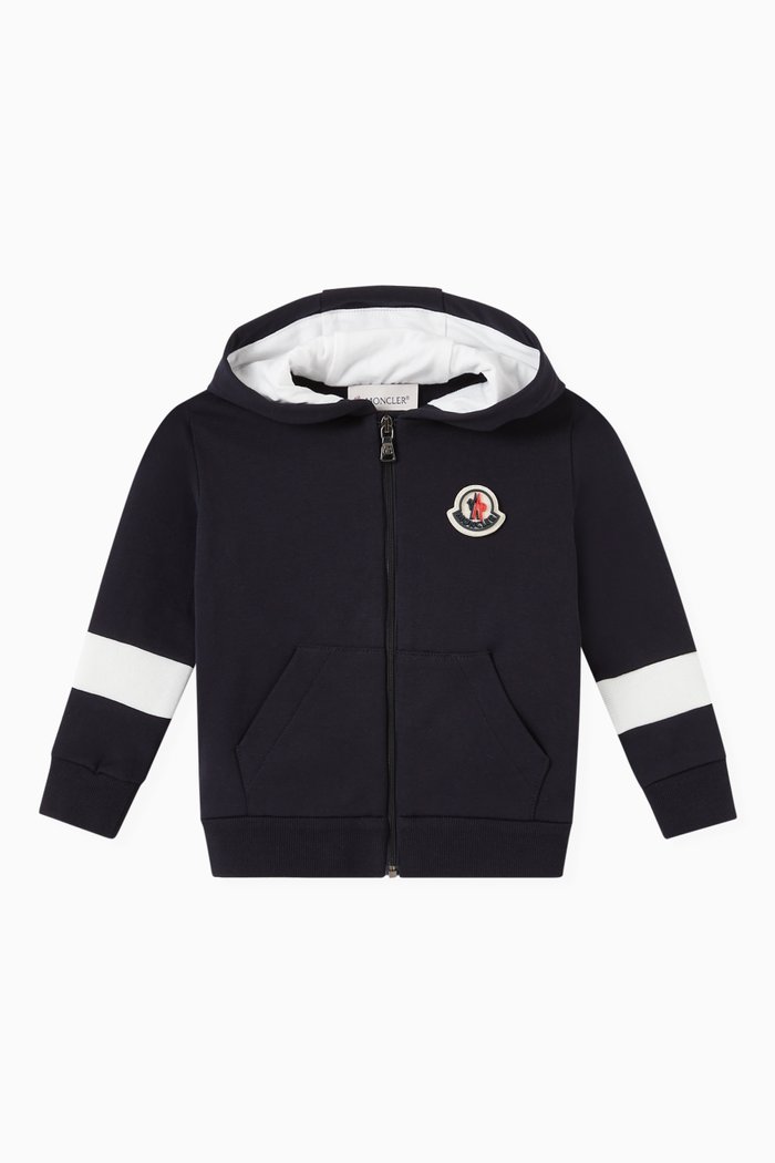 

Logo Zip Hoodie in Polar Fleece, Blue