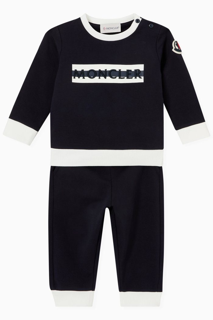 

Logo Print Tracksuit in Cotton, Blue