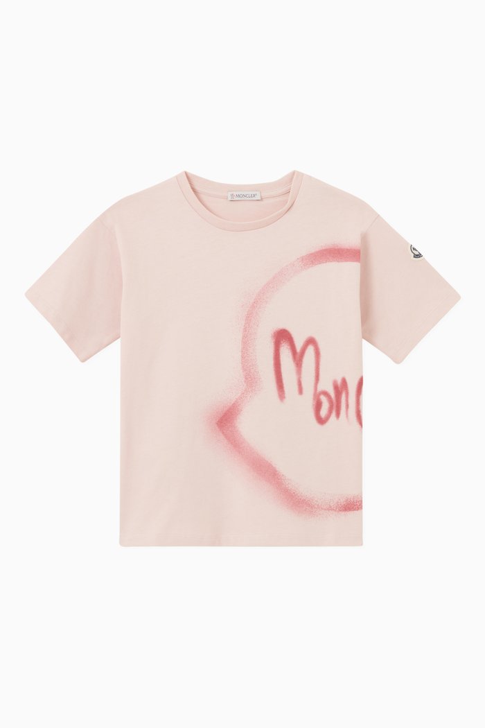 

Graphic Logo T-shirt in Jersey, Pink