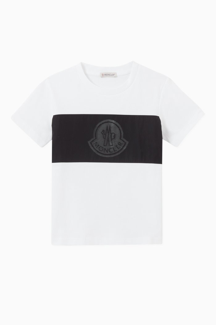 

Center Logo Badge T-shirt in Jersey, White