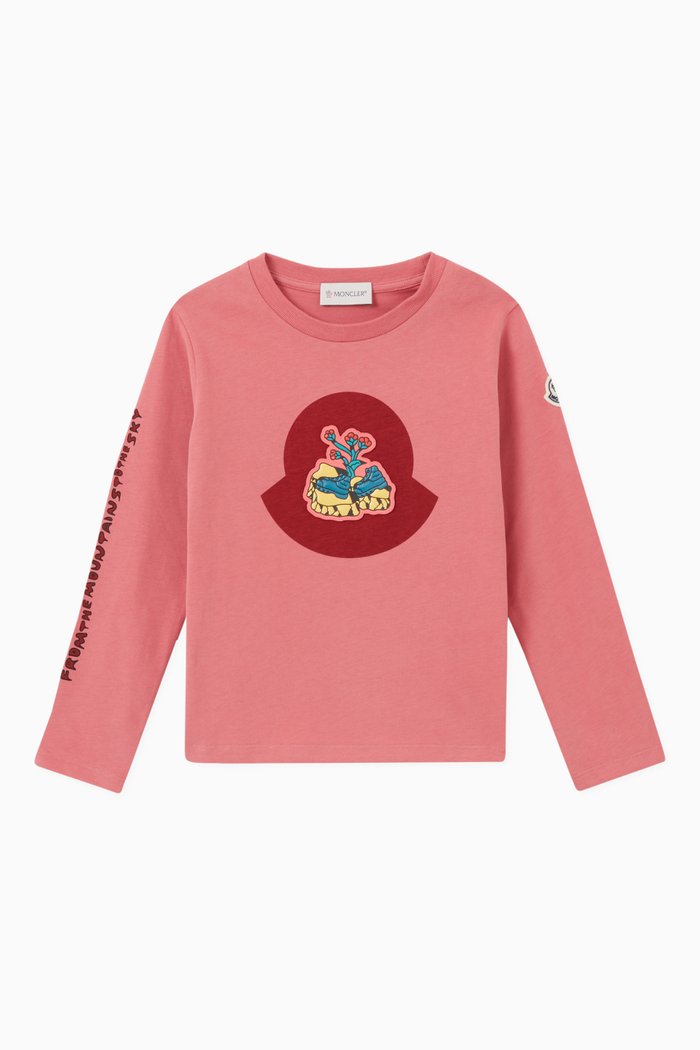 

Logo T-shirt in Jersey, Pink