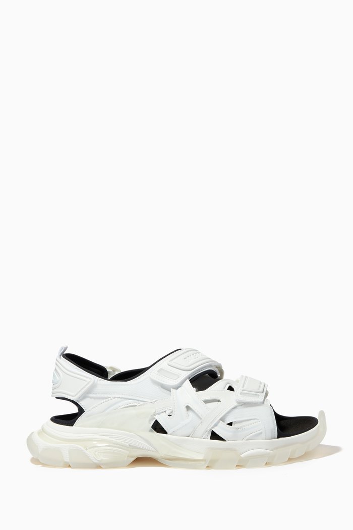 Track Sandals in Neoprene and Rubber, White