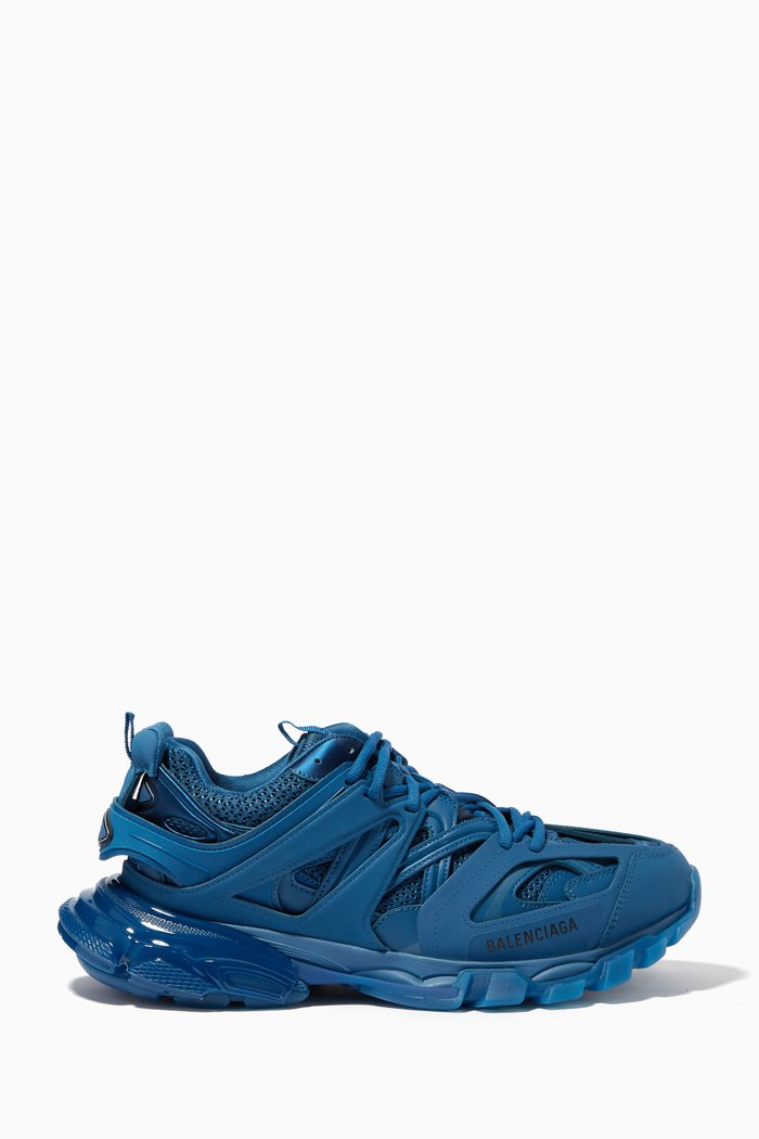 

Track Clear Sole Sneakers in Mesh & Nylon, Blue
