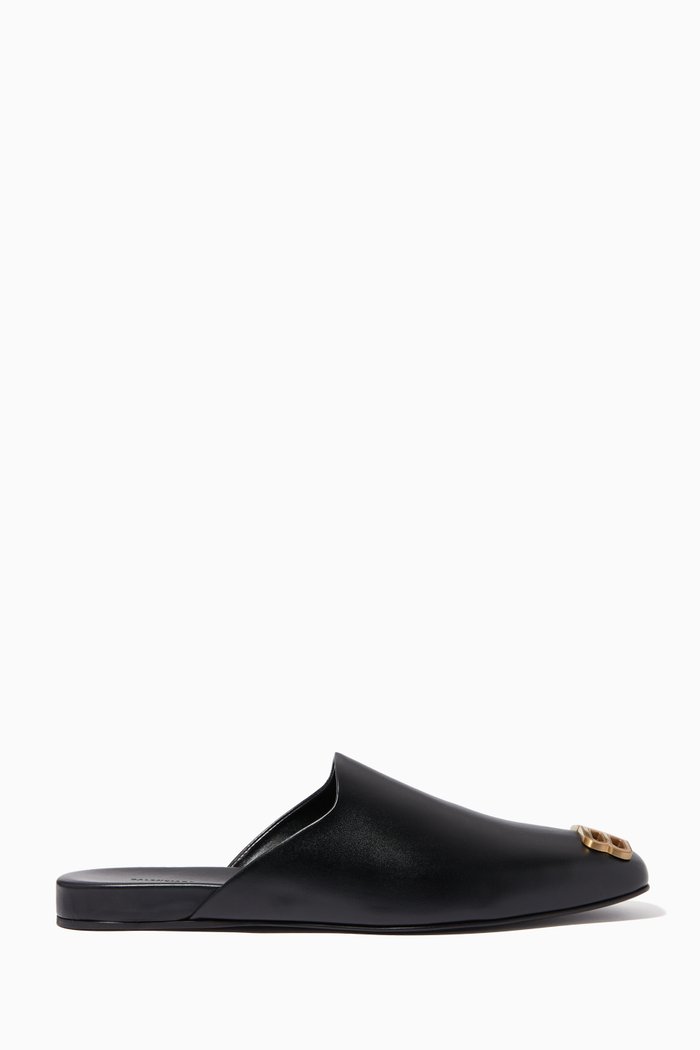 

Cosy BB Mules in Smooth Calfskin, Black