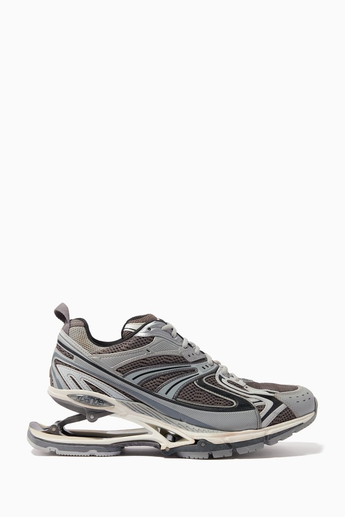 

X-Pander Sneakers in Mesh & Nylon, Grey
