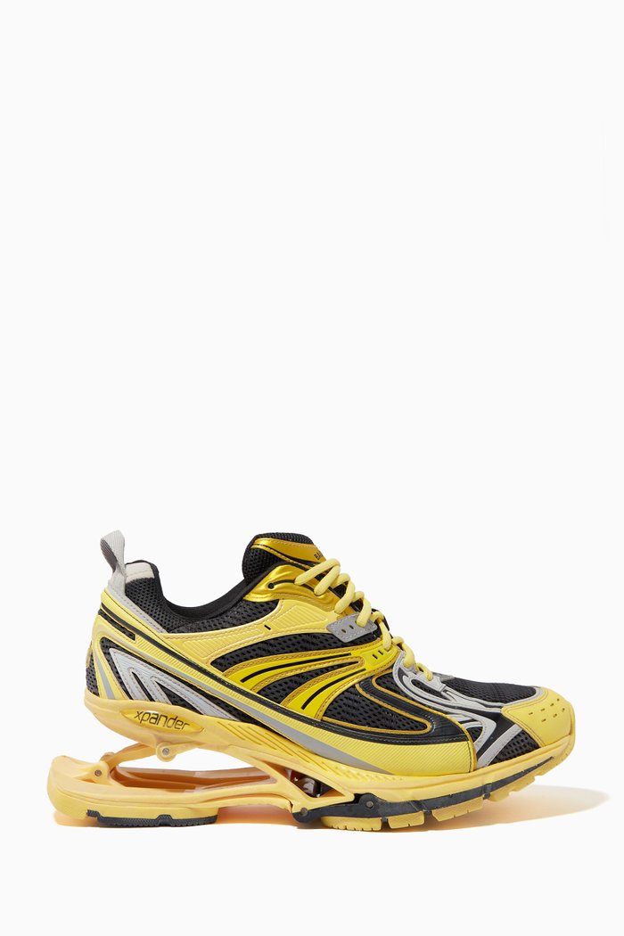 

X-Pander Sneakers in Mesh & Nylon, Yellow